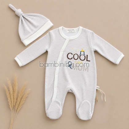 Бебешки ромпър с дълъг ръкав ''Cool like mum''
