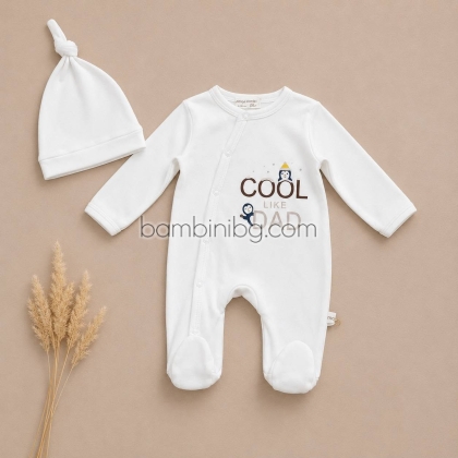 Бебешки ромпър с дълъг ръкав ''Cool like dad''